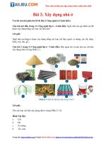 Tải Soạn Công Nghệ lớp 6 Bài 2: Xây dựng nhà ở - Cánh diều