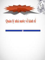 quy luật và nguyên tắc quản lý nhà nước về kinh tế