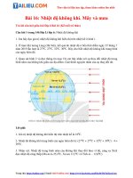 Tải [Kết Nối Tri Thức] Soạn Địa lý lớp 6 Bài 16: Nhiệt độ không khí. Mây và mưa