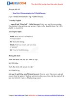 Tải Giải Tiếng Anh 7 Unit 5 Communication trang 55 Global Success Kết nối tri thức