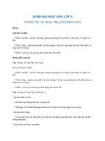 huong dan soan bai thong tin ve ngay trai dat nam 2000 trang 107 sach ngu van lop 8 