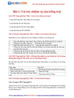 Tải Giải vở bài tập Công Nghệ 7 Bài 1: Vai trò, nhiệm vụ của trồng trọt