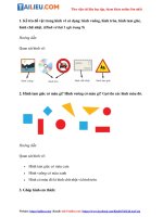 Tải Giải bài tập Toán lớp 1 trang 9: Hình vuông – Hình tròn – Hình tam giác – Hình chữ nhật - sách C...