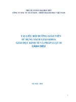 Tài liệu tập huấn  GD kinh tế và pháp luật 10 CD