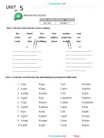  tieng anh 6 GLOBAL SUCCESS unit 5 