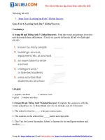 Tải Giải Tiếng Anh 7 Unit 6 Looking back trang 68 Global Success Kết nối tri thức