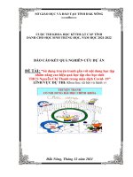 Nghiên cứu KHKT Hành vi, Truyện tranh gắn với học tập nhằm nâng cao hiệu quả học tập cho học sinh THCS vùng khó khăn trong mùa dịch covid 19