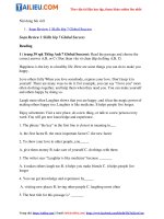 Tải Giải Tiếng Anh 7 Review 1 Skills trang 39 Global Success Kết nối tri thức