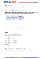 Tải Giải Tiếng Anh 7 Unit 5 Looking back trang 58 Global Success Kết nối tri thức