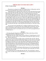 NHỮNG BÀI VĂN MẪU LỚP 5