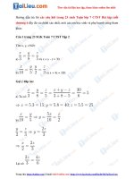 Tải Giải Bài tập cuối chương 6 trang 23 Toán lớp 7 Chân trời sáng tạo