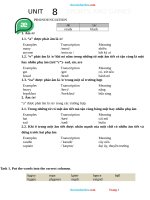  tieng anh 6 GLOBAL SUCCESS unit 8 