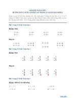 giai toan lop 1 huong dan cach lam bai tap trang 51 sach giao khoa 