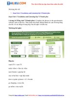 Tải Giải Tiếng Anh 7 Unit 1 Vocabulary and Listening trang 14 - Friends plus Chân trời sáng tạo