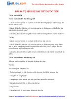 Tải Soạn sinh học 8 bài 40: Vệ sinh hệ bài tiết nước tiểu