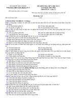 Đề thi giữa học kì 1 môn Giáo dục công dân lớp 6 năm 2021  2022 có đáp án trường THPT Sơn Đông số 3