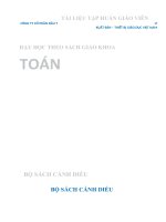 TÀI LIỆU TẬP HUẤN GIÁO VIÊN DẠY HỌC THEO SÁCH GIÁO KHOA TOÁN BỘ SÁCH CÁNH DIỀU