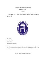 Phân tích các nguyên tắc của dẫn độ tội phạm và lấy ví dụ minh hoạ