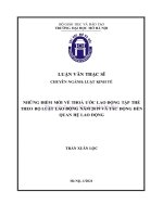 Những điểm mới về thỏa ước lao động tập thể theo bộ luật lao động năm 2019 và tác động đến quan hệ lao động  