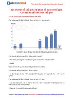 Tải [Cánh Diều] Soạn Địa lý lớp 6 Bài 24: Dân số thế giới. Sự phân bố dân cư thế giới. Các thành phố...