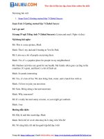 Tải Giải Tiếng Anh 7 Unit 2 Getting started trang 18, 19 Global Success Kết nối tri thức