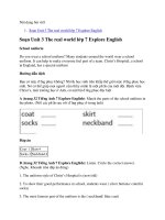 Tải Giải Tiếng Anh 7 Unit 3 The real world trang 32 - Explore English Cánh diều