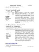 Tác động của khả năng thích ứng thể chế tới biên độ xuất khẩu của Việt Nam