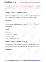 Tải Giải Luyện tập chung trang 58 Toán lớp 7 Kết nối tri thức