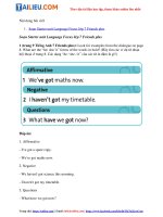 Tải Giải Tiếng Anh 7 Starter unit Language Focus trang 9 - Friends plus Chân trời sáng tạo