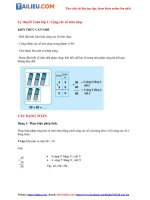 Tải Tổng hợp lý thuyết Toán lớp 1: Cộng các số tròn chục (đầy đủ)