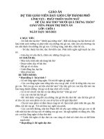 GIÁO ÁN THƠ 10 QUẢ TRỨNG TRÒN 2020