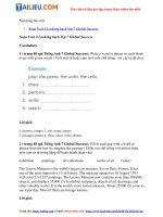 Tải Giải Tiếng Anh 7 Unit 4 Looking back trang 48 Global Success Kết nối tri thức