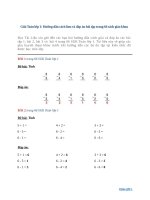 giai toan lop 1 huong dan cach lam va dap an bai tap trang 66 sach giao khoa 