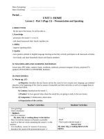 UNIT 1   LESSON 2   PART 3   pronunciation and speaking 