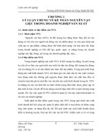 Công tác kế toán nguyên vật liệu tại công ty TNHH một thành viên hồng trương 