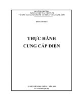 Giáo trình Thực hành cung cấp điện - Trường CĐ Kinh tế - Kỹ thuật Vinatex TP. HCM