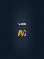 Ý NGHĨA  KÝ HIỆU AWG CỦA DÂY CÁP ĐIỆN