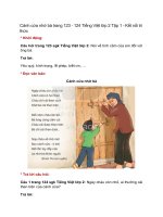 canh cua nho ba trang 123 124 tieng viet lop 2 tap 1 ket noi tri thuc uanip 