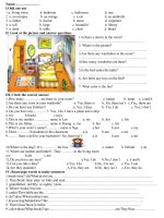 Giáo án, bài tập tiếng anh mẫu cho lớp kids