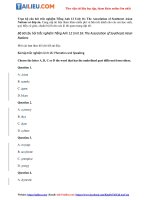 Bài tập trắc nghiệm tiếng anh 12 unit 16 the association of southeast asian nations (có đáp án) file pdf 