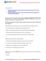 Câu hỏi trắc nghiệm lịch sử 12 bài 9 quan hệ quốc tế trong và sau thời kì chiến tranh lạnh (phần 1) (có đáp án) FILE PDF 