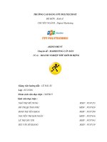 ASSIGNMENT chuyên đề  MARKETING căn bản đề tài  DOANH NGHIỆP THẾ GIỚI DI ĐỘNG 