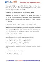 Bộ câu hỏi trắc nghiệm hóa học 12 bài 31 file PDF 