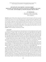 LIÊN KẾT GIỮA NHÀ TRƯỜNG VÀ DOANH NGHIỆP TRONG ĐÀO TẠO SINH VIÊN CHUYÊN NGÀNH QUẢN TRỊ DỊCH VỤ DU LỊCH VÀ LỮ HÀNH  KINH NGHIỆM TẠI TRƯỜNG ĐẠI HỌC PHƯƠNG ĐÔNG
