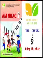 GIÁO án âm NHẠC lớp 2 kết nối TRI THỨC CHỦ đề 1 TIẾT 2 