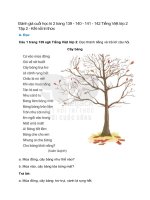 danh gia cuoi hoc ki 2 trang 139 140 141 142 tieng viet lop 2 tap 2 ket noi tri thuc 