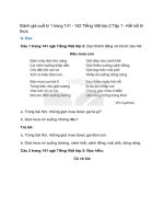 danh gia cuoi ki 1 trang 141 142 tieng viet lop 2 tap 1 ket noi tri thuc hs2lu 