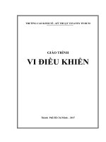 Giáo trình Vi điều khiển - Trường CĐ Kinh tế - Kỹ thuật Vinatex TP. HCM