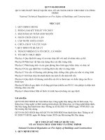 QCVN 06:2021/BXD Quy chuẩn mới về an toàn cháy đối với nhà và công trình