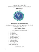 Môn những quy định chung về luật dân sự bài THẢO LUẬN dân sự lần 5 QUY ĐỊNH CHUNG về THỪA kế 